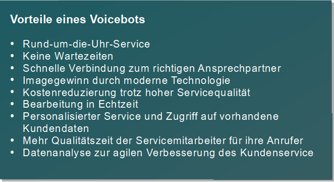 Voicebots Versicherungen: Die Vorteile